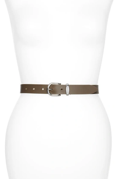 Isabel Marant Zadd Leather Buckle Belt In Bronze 50bz