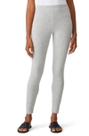 Eileen Fisher High Waist Ankle Leggings In Dark Pearl