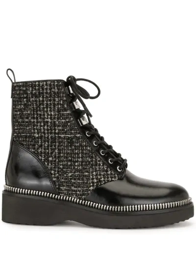 Michael Michael Kors Haskell Lace-up Boots In Black