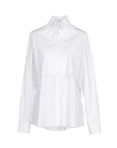 Capucci Solid Color Shirts & Blouses In White