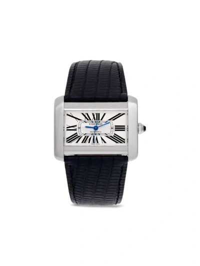 Pre-owned Cartier 2005  Tank Divan 38mm In White