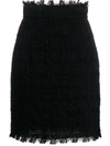 Dolce & Gabbana Tweed Pencil Skirt In Grey