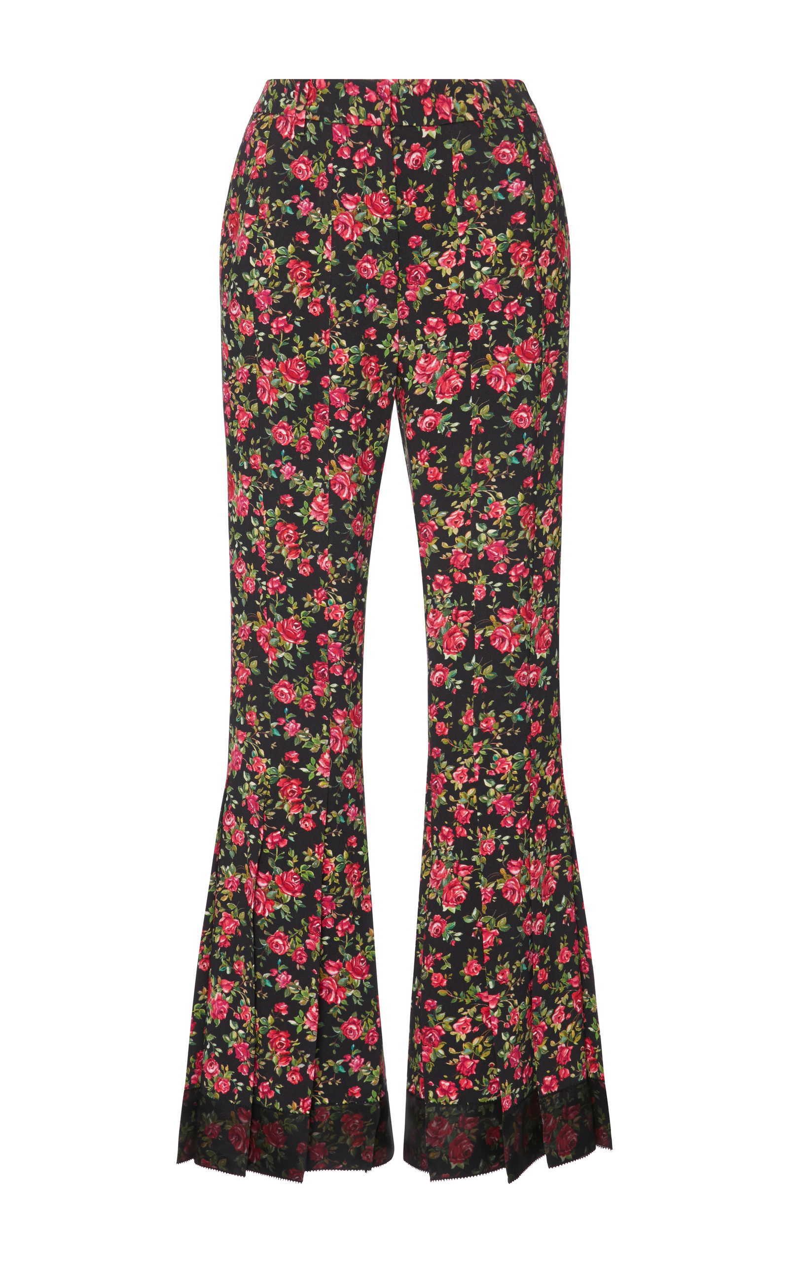 Dolce & Gabbana Floral-print Flared Pants | ModeSens