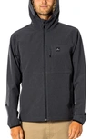 Rip Curl Elite Anti Series Water Repellent Hooded Jacket In Black