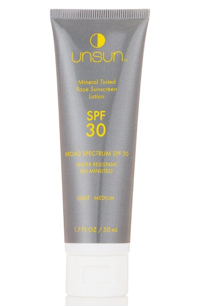 Unsun Mineral Tinted Face Sunscreen Lotion Spf 30, 1.7 oz In Beige