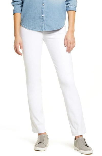 Lyssé High Waist Denim Leggings In White