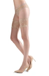 Natori Feathers 2-pack Stay-up Stockings In Honey