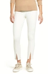 Lyssé Evelyn Split Hem Denim Leggings In White