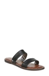 Sam Edelman Gala Two Strap Slide Sandal In Black