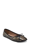 Aerosoles Catalina Ballet Flat In Brown Snake