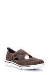 Propét Travelactiv Avid Slip-on Sneaker In Brown/ Beige Fabric