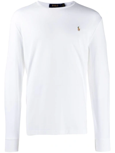 Polo Ralph Lauren Men's Classic-fit Jersey Long-sleeve T-shirt In White