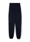 St John Wool And Silk Leisure Knit Pant In Navy