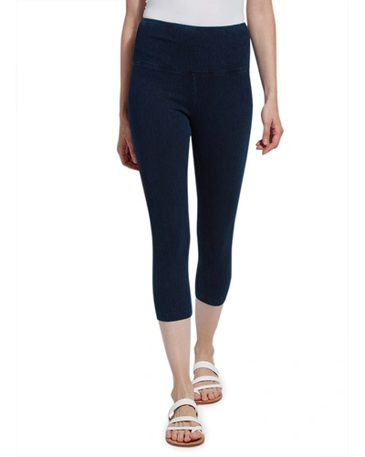 Lyssé Stretch Denim Capri Pants In Indigo