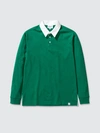 Norse Projects Ruben Long Sleeve Polo In Sporting Green
