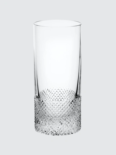 Richard Brendon Diamond Highball Glass In Clear