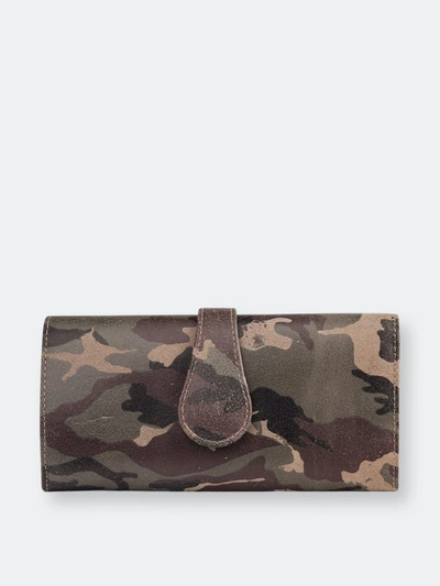 Cofi Leathers Cofi Mila Trifold Wallet: New Camouflage In Green