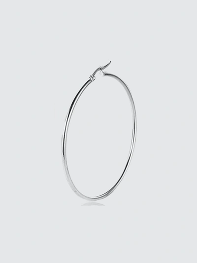 Alex Mika Hoop Earrings In Silver