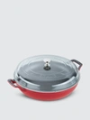 Staub 3.5-qt Braiser With Glass Lid In Cherry