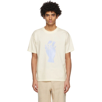 Jacquemus Off-white 'le T-shirt Bouquet' T-shirt In Pink