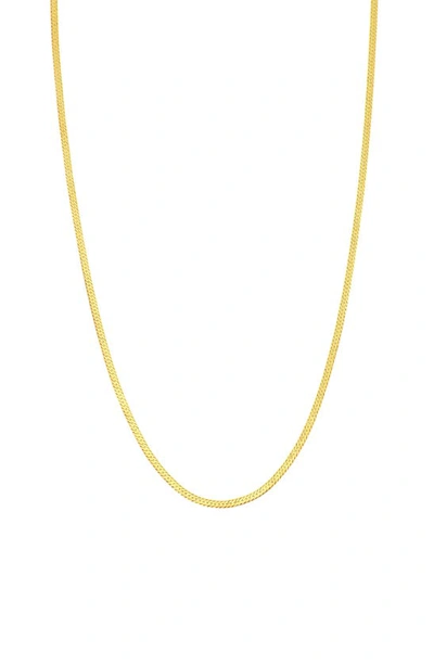 Bony Levy Gold Herringbone Necklace In Yellow Gold