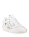 Valentino Garavani Men's Vl7 Web Logo Laceless Low-top Sneakers In White