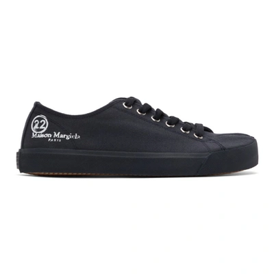 Maison Margiela Tabi Toe Low-top Canvas Sneakers In T6053 Dark