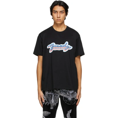 Givenchy Logo-print Cotton-jersey T-shirt In Black