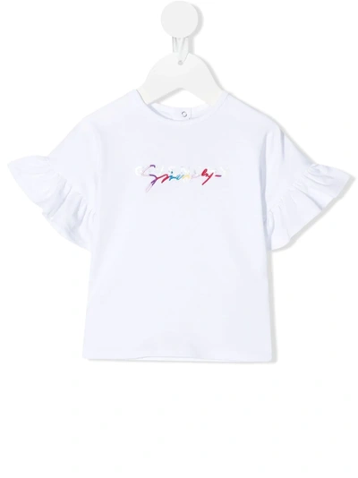 Givenchy Baby Girl's & Little Girl's Multicolor Embroidered Logo T-shirt In Red