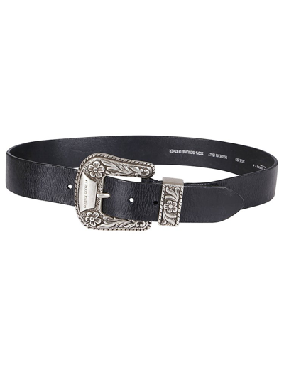 Golden Goose Western-inspired Buckled Belt In Black