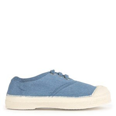 Bensimon Kids' Canvas Sneakers With Laces - Elly In Blue