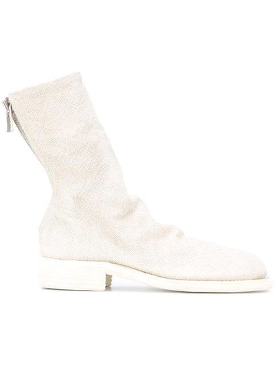 Guidi Fitted Boots - White