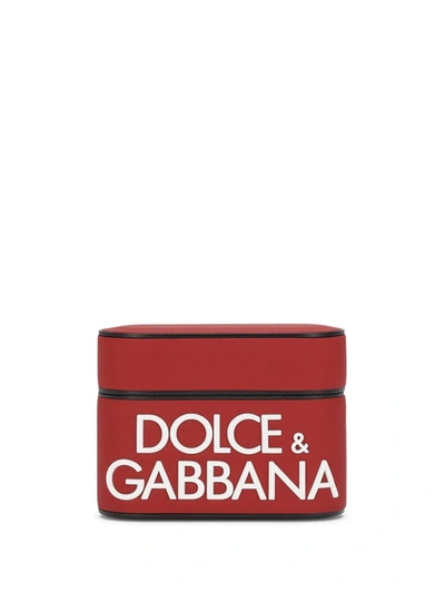 Dolce & Gabbana Airpods Pro Logo Case In Red