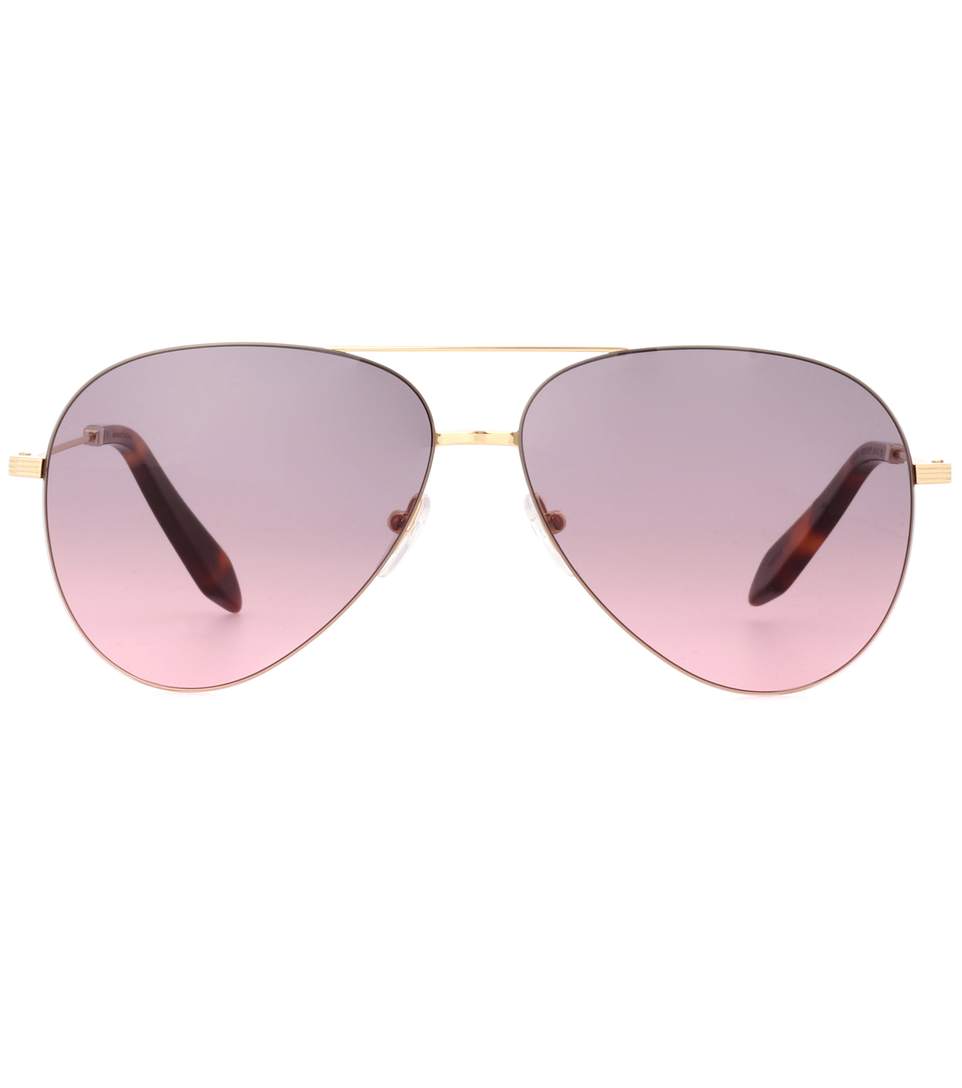Victoria Beckham Classic Victoria Aviator Sunglasses In Pink ModeSens