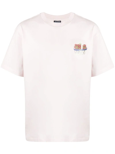 Jacquemus Le T-shirt Fraises Printed T-shirt In White