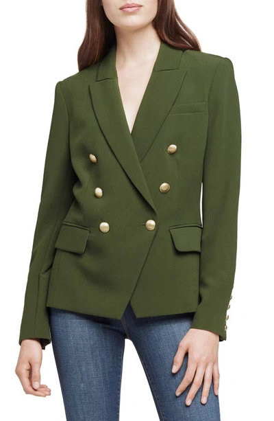 L Agence L'agence Kenzie Double-breasted Blazer In Dark Moss