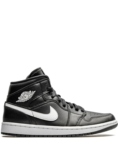 Jordan Air  1 Mid Women's Shoes In Black