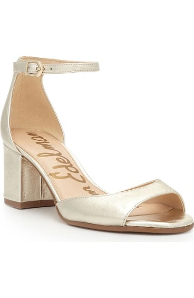 Sam Edelman Susie D orsay Ankle Strap Sandal In Jute Metallic