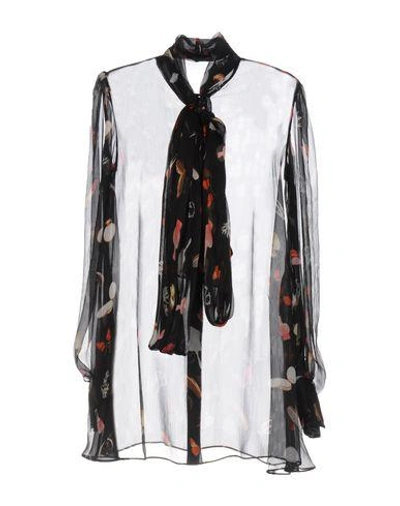 Alexander Mcqueen Patterned Shirts & Blouses In Black
