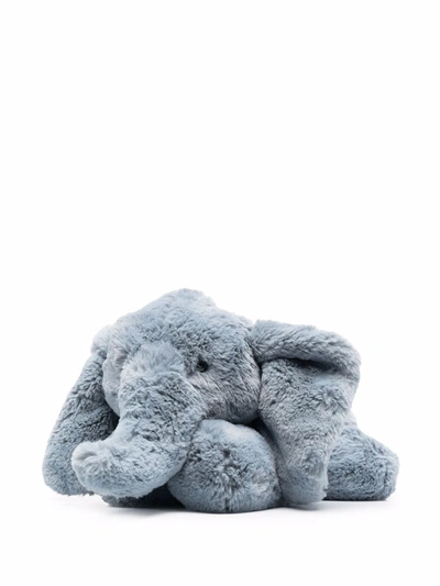 Jellycat Kids' Huggady Elephant Soft Toy In Blue