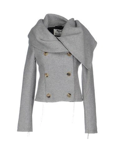 Acne Studios Coats In Grey