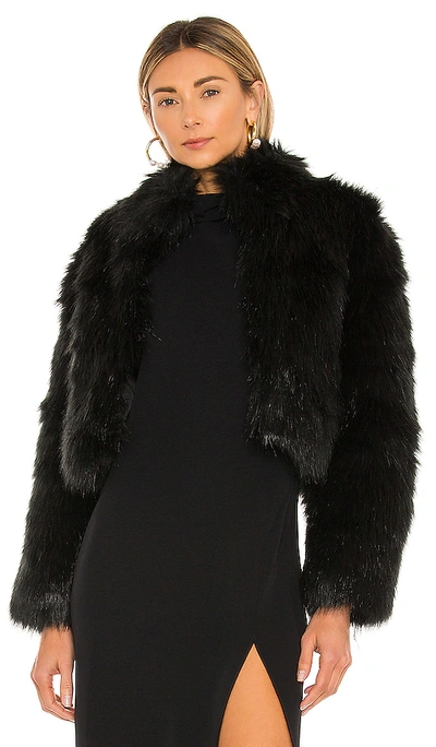 Nookie Tatiana Faux Fur Jacket In Black