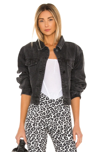 Sndys Lounge Laurent Denim Jacket In Black
