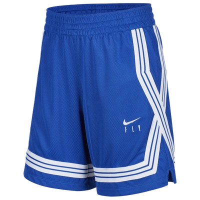 Nike Fly Crossover Big Kids' (girls') Basketball Shorts In Game Royal/white