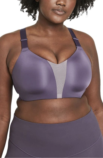 Purple Nike Rival Plus Size Bra Nike Dri-fit Rival Women's High