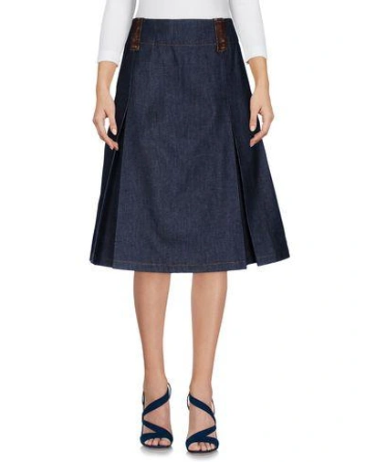 Acne Studios Denim Skirts In Blue