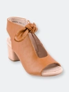 Gc Shoes Women's Kimora Knot Detail Block Heel Dress Sandals In Tan
