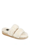 Journee Collection Collection Women's Faux Fur Relaxx Slipper In Ivory