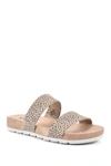 Cliffs By White Mountain Tahlie Slide Sandal In Natural/cheetah Fabr