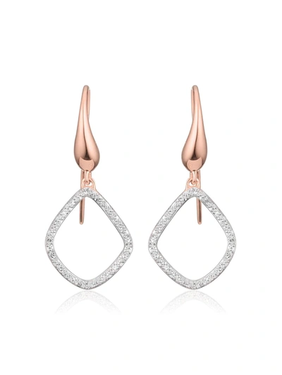 Monica Vinader Gold-plated Diamond Riva Kite Earrings